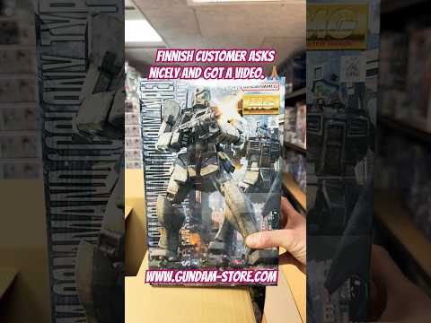 Finnish customer asks nicely and got a video. 🙏🏽 gundam gun…