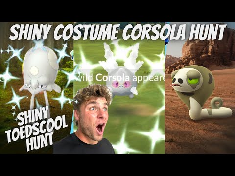 ✨Shiny Toedscool Hunt!!! And Shiny Costume Galarian Corsola… サムネイル