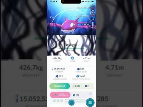 ✨NEW Shiny Background Kyogre CAUGHT In Pokemon Go!✨ shorts… サムネイル