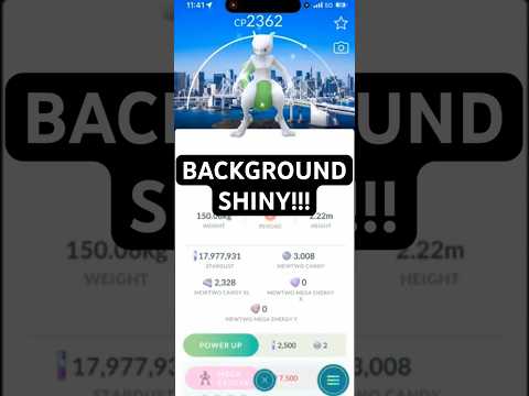 ✨Shiny BACKGROUND Mewtwo CAUGHT in Pokemon Go!✨ shorts poke… サムネイル