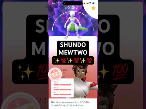 💯✨I GOT A SHUNDO MEWTWO AT POKEMON GO FEST!!!✨💯 shorts poke… サムネイル