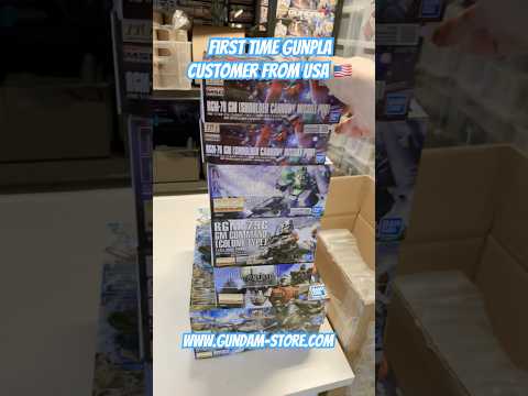 First time Gunpla customer from USA 🇺🇸 gundam gunpla bandai… サムネイル