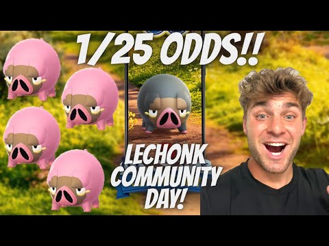 ✨LECHONK COMMUNITY DAY In Pokemon Go LIVE!✨ サムネイル