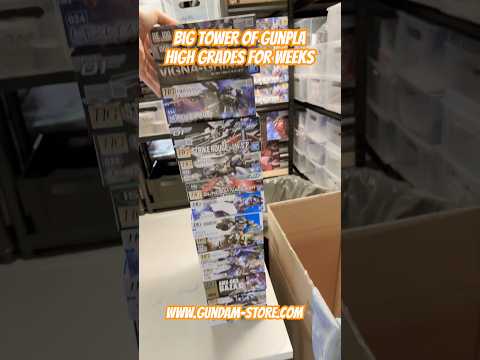 Big tower of Gunpla high grades for weeks gundam gunpla ban… サムネイル