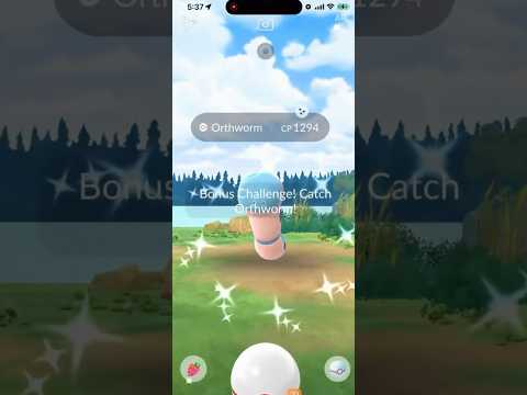 ✨NEW Shiny Orthworm CAUGHT in Pokemon Go!✨ shorts pokemon サムネイル