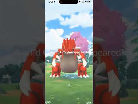 WILD LEGENDARY!!! 3,500+ CP Wild Groudon In Pokemon Go! sho… サムネイル