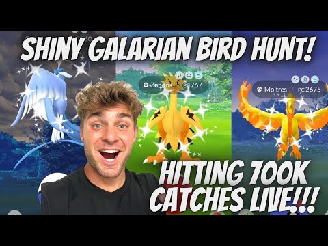 ✨Shiny Galarian Bird Hunt and Hitting 700K CATCHES In Pokem… サムネイル