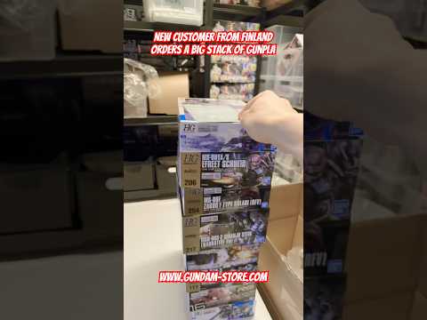 New customer from Finland orders a big stack of Gunpla. gun… サムネイル