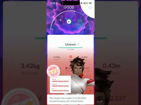 ✨💯I Caught a SHUNDO UNOWN X In Pokemon Go!✨💯 shorts pokemon サムネイル