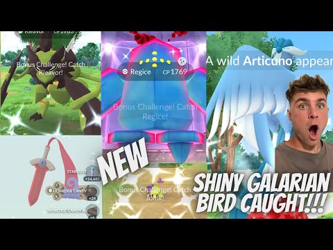 ✨Shiny Galarian Bird CAUGHT!!! NEW Shiny Dynamax Regice, Sh… サムネイル