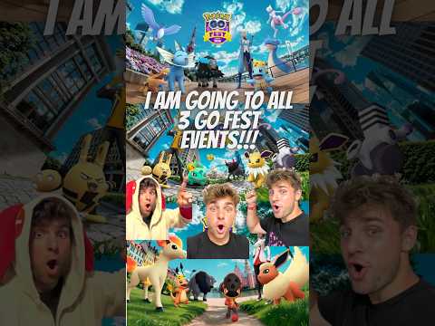 I AM GOING TO ALL 3 IN PERSON GO FEST EVENTS IN POKEMON GO!… サムネイル