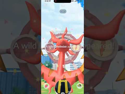 ✨XXL Shiny Dhelmise CAUGHT in Pokemon Go!✨ shorts pokemon サムネイル