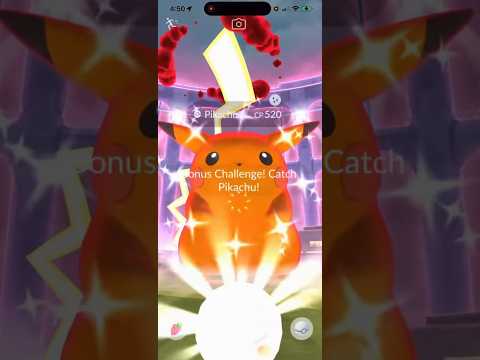 ✨NEW Shiny Gigantamax Pikachu CAUGHT In Pokemon Go!✨ shorts… サムネイル