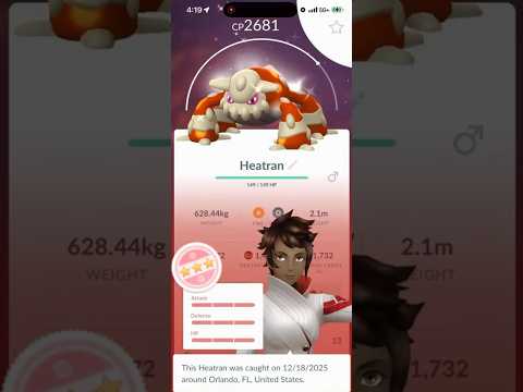 ✨💯I Got a SHUNDO HEATRAN In Pokemon Go!💯✨ shorts pokemon サムネイル