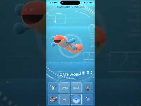 NEW Orthworm CAUGHT LIVE ON STREAM in Pokemon Go!!! shorts… サムネイル