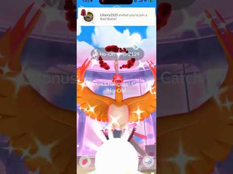 ✨NEW Shiny Dynamax Ho-Oh CAUGHT In Pokemon Go!✨ shorts poke… サムネイル
