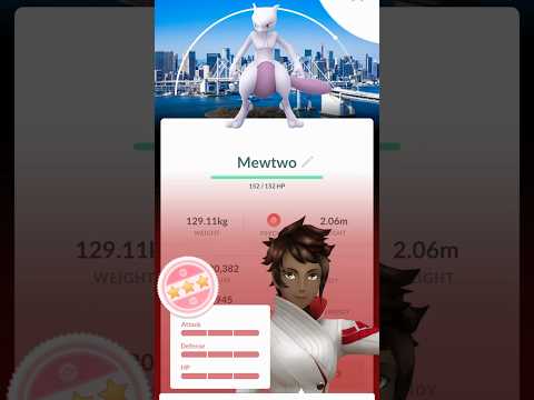 💯100 IV BACKGROUND MEWTWO CAUGHT IN POKEMON GO!!!💯 shorts p… サムネイル