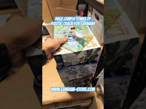 Huge Gunpla tower of plastic crack for Germany 🇩🇪 #gundam #…