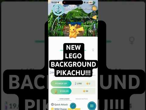 NEW LEGO BACKGROUND PIKACHU CAUGHT in Pokemon Go!!! shorts… サムネイル