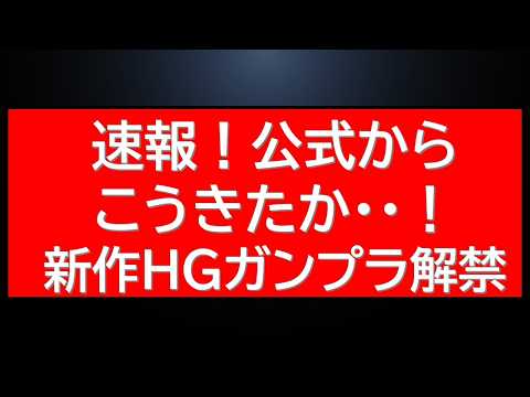 速報！数分前に公式から新作HGガンプラ情報が解禁されました！こうきたか・・・！ サムネイル