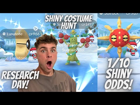 ✨ 1/10 SHINY ODDS Celestial Research Day! Shiny Costume Sud…