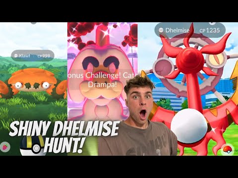 ✨NEW Shiny Dhelmise Hunt, Klawf, Dynamax Drampa Raids and S… サムネイル