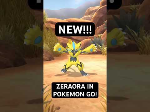 NEW Zeraora CAUGHT in Pokemon Go!!! shorts pokemon サムネイル
