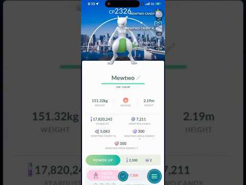 ✨Shiny BACKGROUND Mewtwo CAUGHT AT POKEMON GO FEST!!!✨ shor… サムネイル