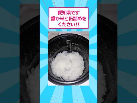 愛知県です、誰か米と缶詰めをください！！　#おもしろ #爆笑 サムネイル