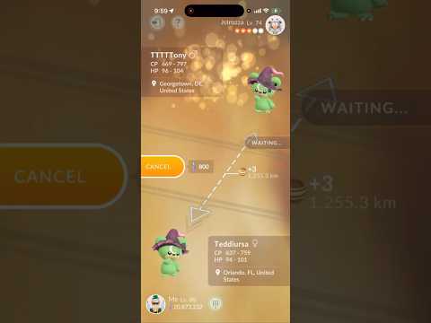 ✨Shiny Costume Pokemon LUCKY TRADE in Pokemon Go!✨shorts po… サムネイル