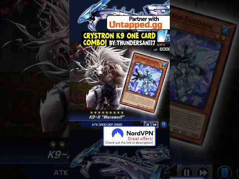 CRYTRON K9 1 CARD COMBO ⁉️YuGiOh​​ YuGiOhDuelLinks​​ master… サムネイル