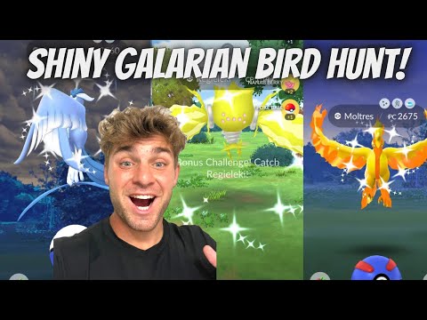 ✨Shiny Galarian Bird Hunt, Regieleki Raids and More in Poke… サムネイル