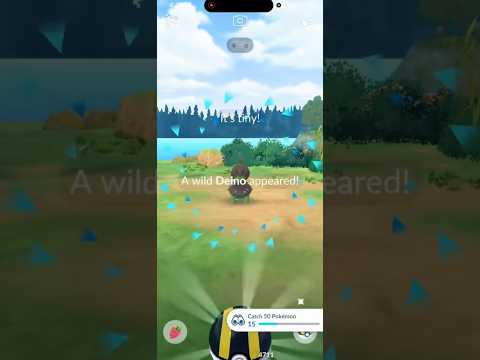 ✨XXS Shiny Deino CAUGHT In Pokemon Go!✨ shorts pokemon サムネイル