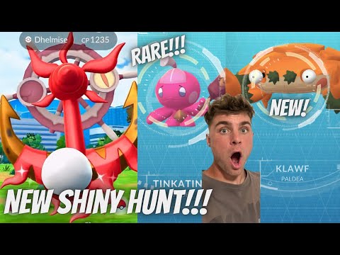 ✨NEW Shiny Dhelmise Hunt! Klawf Debut, Rare SHINY Tinkatink… サムネイル