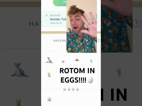 WASH ROTOM IS IN GO FEST EGGS!!! shorts pokemon サムネイル