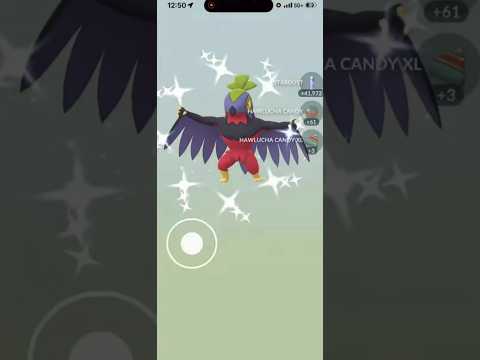 ✨Shiny Hawlucha HATCHED in Pokemon Go!✨ shorts pokemon サムネイル