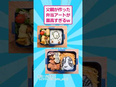 父親が作った弁当アートが最高すぎるwww おもしろ キャラ弁 サムネイル