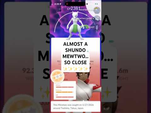 ✨I ALMOST Got a SHUNDO MEWTWO In Pokemon Go, SO CLOSE!✨ sho… サムネイル