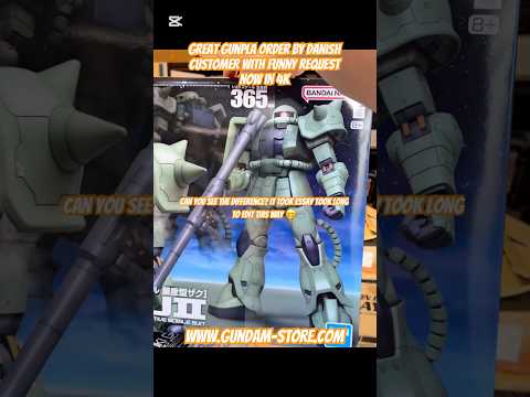 Great gunpla order by danish customer with a funny request.…