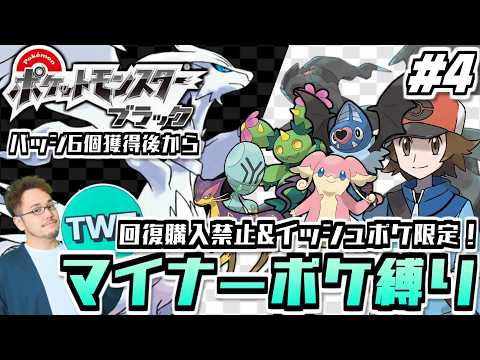 【ポケモンBW マイナーポケ縛り】回復購入禁止＆イッシュポケ限定！マイナーポケモン縛りでポケットモンスター ブラックを… サムネイル