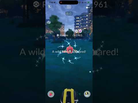 ✨NEW Shiny Rotom CAUGHT in Pokemon Go!✨ shorts pokemon サムネイル