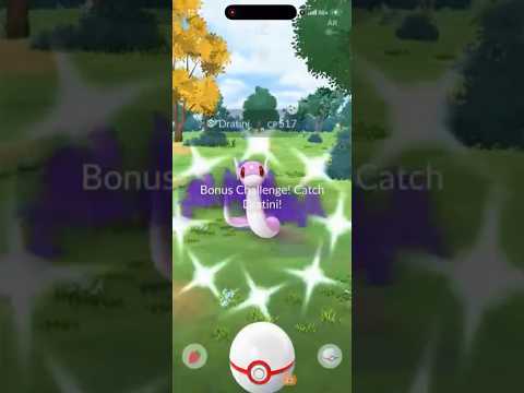 ✨Shiny Shadow Dratini CAUGHT in Pokemon Go!✨ shorts pokemon サムネイル