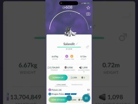 ✨RARE Shiny Salandit HATCHED In Pokemon Go!✨ shorts pokemon サムネイル