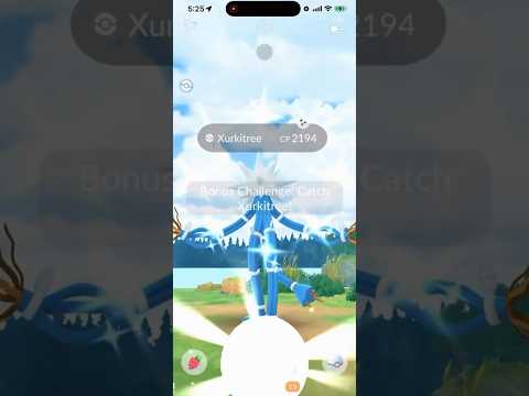 ✨YES!!! Shiny Xurkitree CAUGHT In Pokemon Go!✨ shorts pokem… サムネイル
