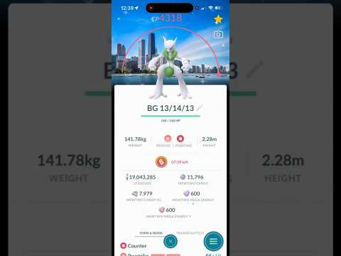 ✨SHINY MEGA MEWTWO X WITH THE BACKGROUND CAUGHT IN POKEMON… サムネイル