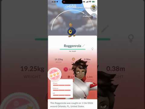 💯NEW 100 IV Dynamax Roggenrola CAUGHT In Pokemon Go!!!💯 sho…