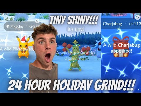 ✨I Played Pokemon Go For 24 HOURS STRAIGHT During The Holid… サムネイル