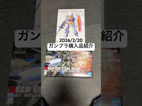 2026/2/20 ガンプラ購入品紹介！MG RX-78-2ガンダムVer.KaにHGスタークジェガン！明日の新商品前… サムネイル