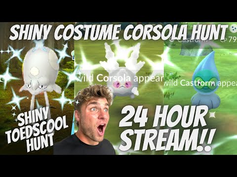 ✨24 HOUR STREAM! RIOLU HATCH DAY AND Shiny Costume Galarian… サムネイル