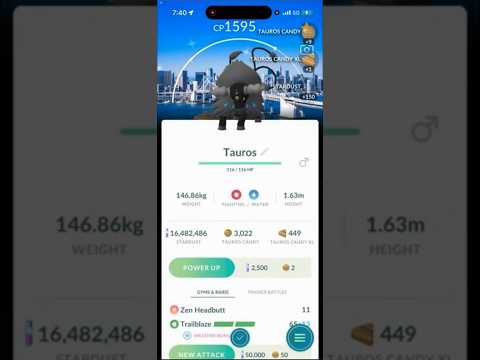 ✨SHINY BACKGROUND SHINY PALDEAN TAUROS CAUGHT IN POKEMON GO… サムネイル